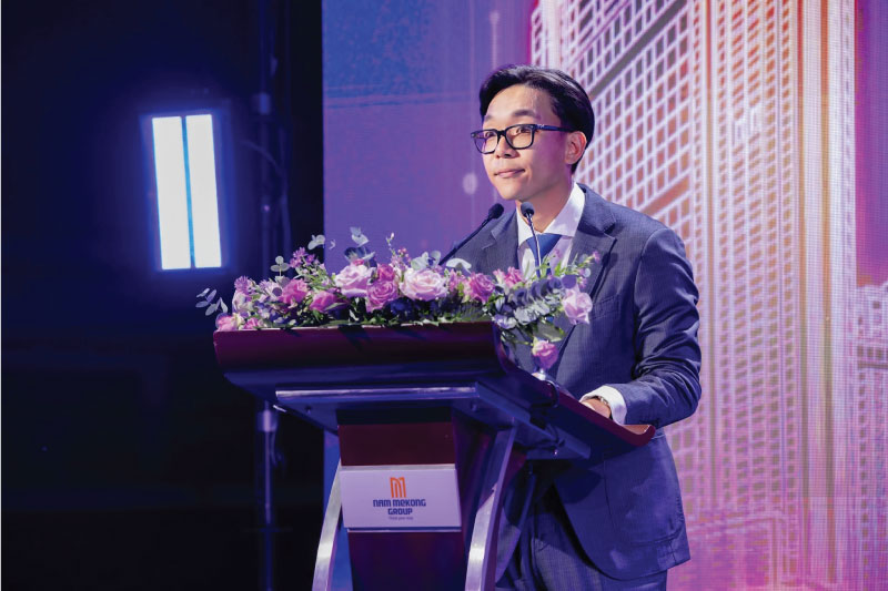 Phát biểu tại sự kiện On Top Of The Flows, Ông Kiều Xuân Phan – Đại diện CĐT Nam Mekong Group
